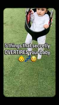 💤 Think an overtired baby will sleep better? Think again. �