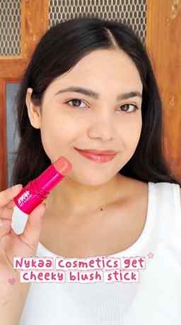One swipe, endless compliments. ❤️ 
The Nykaa Get Cheeky Blu