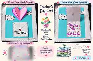 "A handmade card may be small in size, but it carries a hear