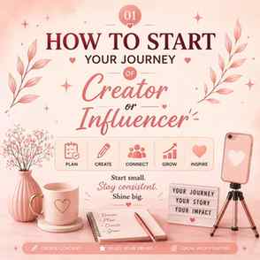 How to Start Your Journey as a Content Creator or Influencer