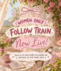 🌸 Follow Train 🌸
🩷 DROP AN EMOJI TO JOIN! 🩷
🎀 But fir