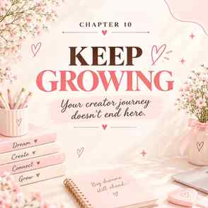 🌸 Chapter 10 — Keep Growing 🩷🌿
The final chapter, but no