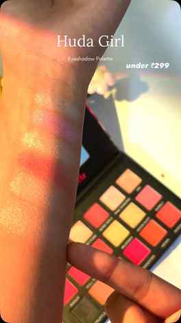 This ₹299 palette performs like a ₹3000 one?? 😭
Huda Girl E