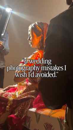 1. Not doing a pre-wedding trial shoot.
A trial with your ph