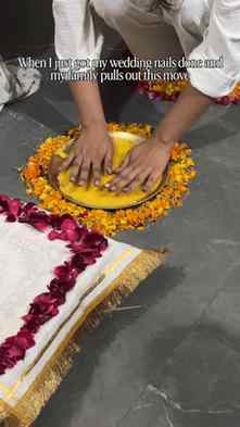Just brown wedding things 🙂
#Shadi #bride #rituals #fun #v