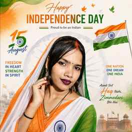 🇮🇳 तिरंगे के रंग में सजी आज़ादी… ❤️🇮🇳
15 अगस्त की हार्दि