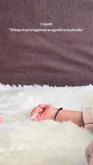 “From tiny toes to tiny kisses, one month of love.”♥️🍼🐣.
.