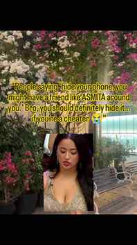 We stand with ASMITA 🙌🫶❤️
..... Against the Manchild and h