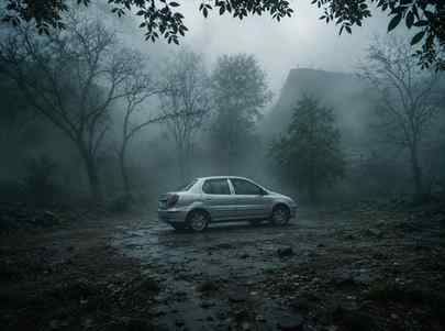 #prompt
Make this picture look like fully fogged weather an