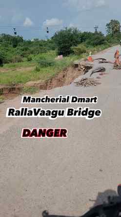 Please go slow or avoid this route Mancherial