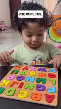 Learning one letter at a time through play. ✨
Simple activi