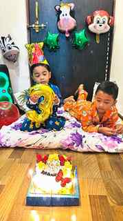 From first cry to feeding your own cake, my baby is 3 today.