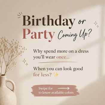 Birthday Plans or Party Plans? ✨
Comment "party" to get the