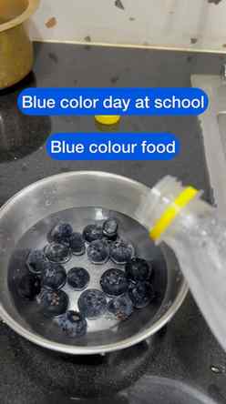 Blue Colour Day 💙 easy & healthy snack box idea for school!
