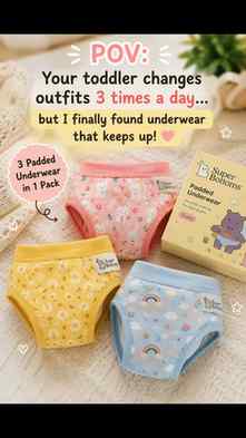 #incollaboration with @superbottoms

✔️Helps toddlers feel w