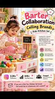 Calling all kids’ toy & kitchen set brands! 🧸👩🍳
Looking