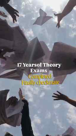 You just delivered the final checkmate to 17 years of exams 