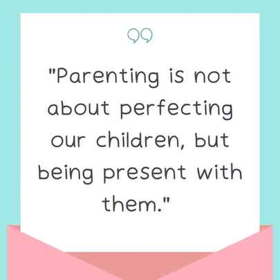 I know gentle parenting is tough but not being with them.
B