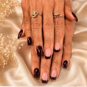 Gel nails with french tips 😉💅#gelnails #gelpolish #trendin