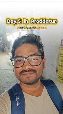 Day 5 in Proddatur | Off to Hyderabad

#midhunverse #midhunp