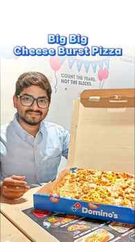 Big on size, loaded with cheese burst goodness 🍕🧀
Best enj