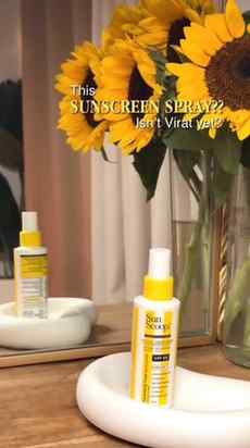 Viral sunscreen Spray that protects and restores moisturizer