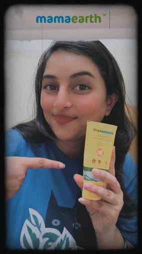 Mama Earth vitamin c sunscreen which protects from tanning �