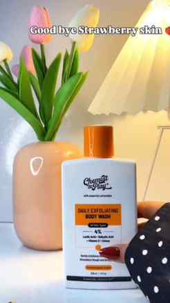Get rid of strawberry skin with @chemistatplay.skincare body