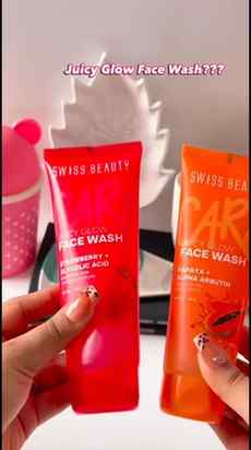 Swiss beauty new facewash range for beautiful glowing Skin 
