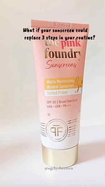 All new 3 in 1 sunscreen @thepinkfoundry 

#sunscreen # prim