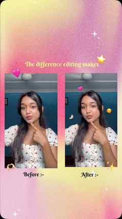 Editing makes a huge difference 🤌🏻🩷