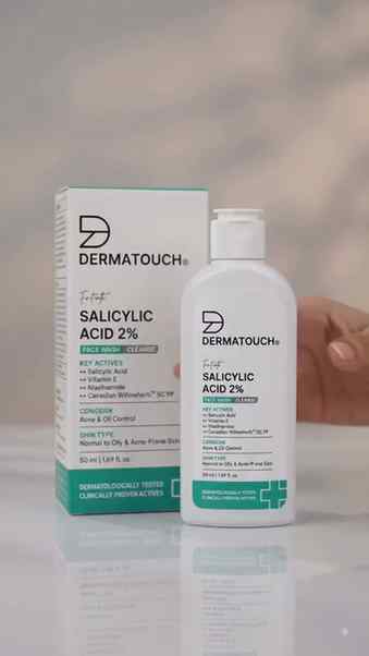 DERMATOUCH®

Futu

SALICYLIC ACID 2%

FACE WASH CLEANSE

KEY