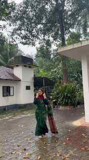 I fell in love with the rain the way it touched my saree lik