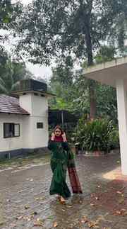 I fell in love with the rain the way it touched my saree lik