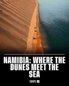 The Namib Desert spans the coasts of Angola, Namibia, and So