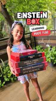 A year ago, we won these Einstein Box kits in a giveaway, an