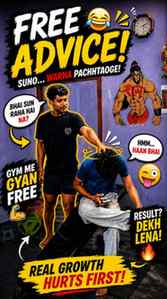 Tag your sei bondhu je gym e advice dey beshi, workout kore 