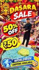 DASARA SALE 🔥 50% OFF + ₹50 Deals 😍 | Worldwide Shipping A