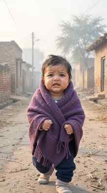 Winter is here ❄️🌬️🧣

#viralreels 
#aivideos 
#babylove 
#