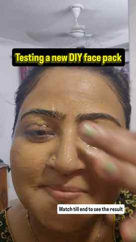 I tried this DIY face pack for the first time and loved the 