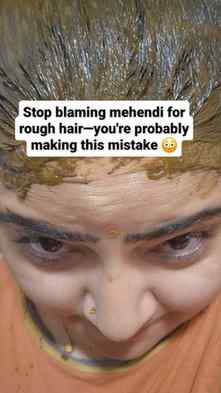 If you still believe mehendi dries out your hair, watch this