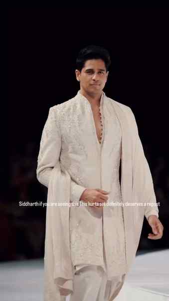 @sidmalhotra walked in wearing this @gauravguptaofficial @gg