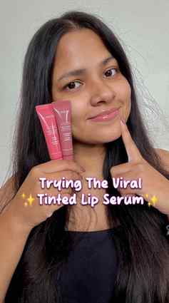 Trying the viral lip serum that gives plump, juicy, glazed l