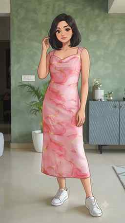"Swirls of pink, waves of confidence." #comment link for di