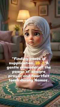 "Finding peace in supplication. 🤲✨ A gentle reminder of th