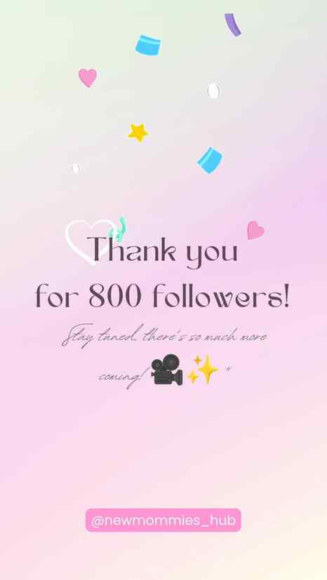 ​"800! Thank you for all the love and support. Onward to the