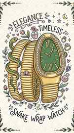 Get this classy golden snake watch im afflrdable price Rs. 5