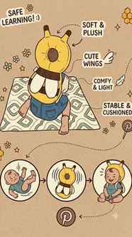 Say goodbye to scary bumps and bruises! This adorable honeyb