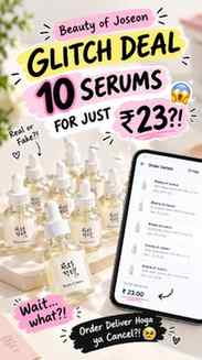 GUYS, ₹23 MEIN 10 SERUMS! 😭🤯💸
Mujhe mili Beauty of Joseo
