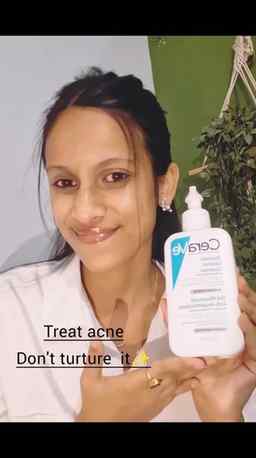 #AD Haldi + dahi = kitchen recipe.
Acne care = science-backe
